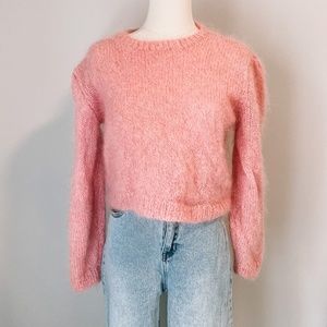 Fuzzy Pink Sweater